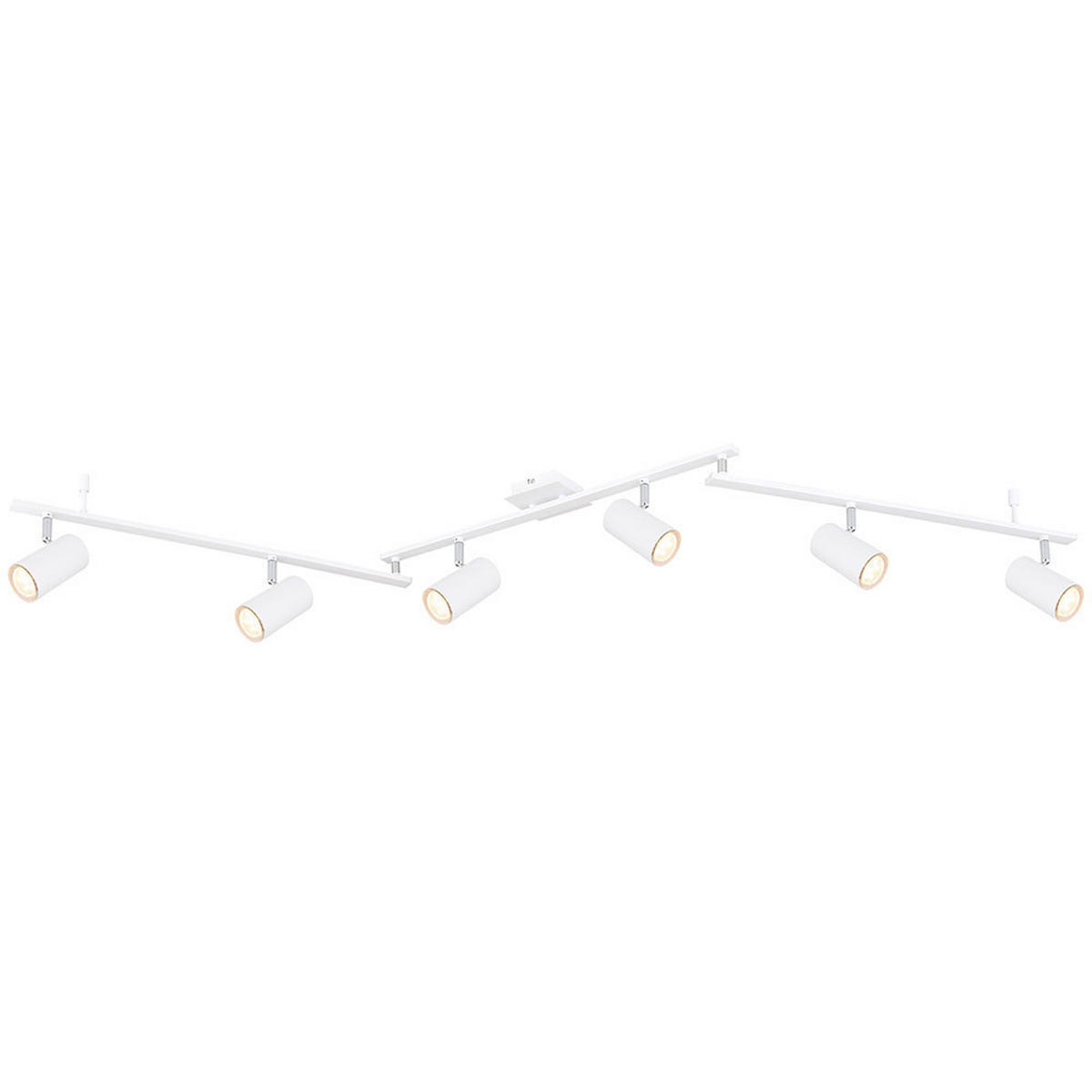 LED DECKENLEUCHTE Robby Metall Weiß - Weiß, Metall (180/10/18.5cm) - Globo Lighting