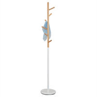KLEIDERSTÄNDER ENRICO - Weiß/Naturfarben, Holz (28/171/28cm) - IDIMEX