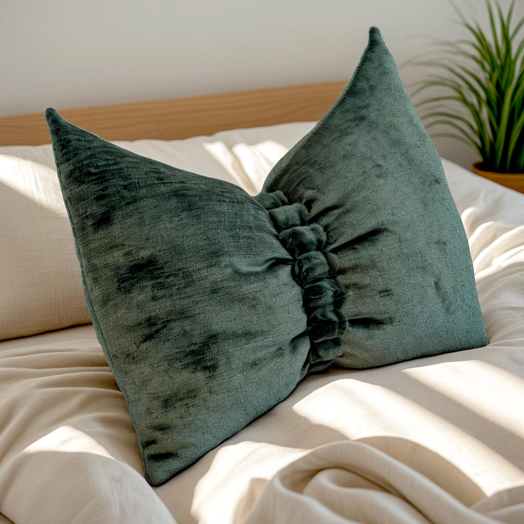 ZIERKISSSEN Belluna Grün 34x40 cm - Grün, Textil (40/34cm) - Maison de Reve