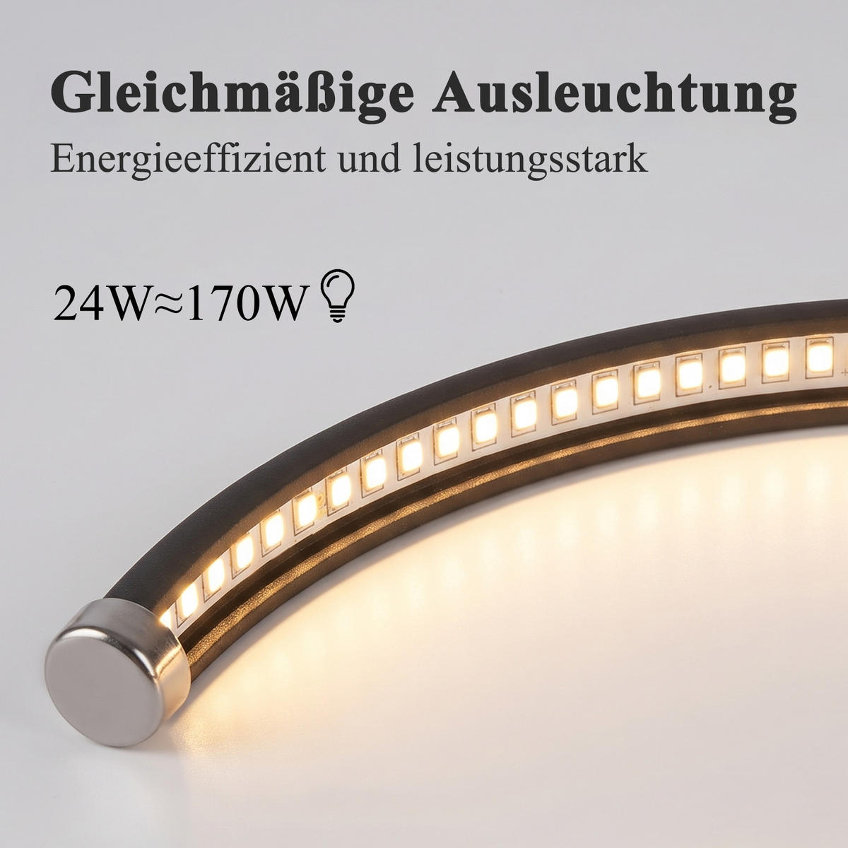 LED DECKENLEUCHTE Zyrvin 24/23.5/5.2 cm - Schwarz, Kunststoff/Metall (24/23.5/5.2cm) - ZMH