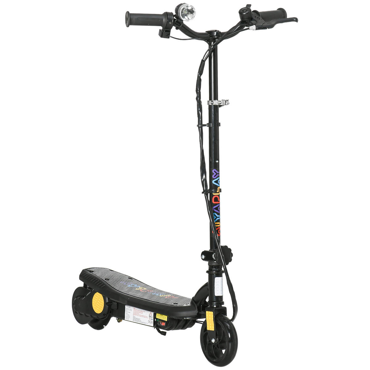 KINDERSCOOTER DE-16944 klappbar 120 W 12 km/h Schwarz - Schwarz, Metall (75/48/105cm) - ComfortXL