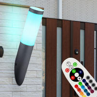 LED AUSSEN-WANDLEUCHTE Edelstahl Anthrazit - Anthrazit, Metall (7.6/39/17cm) - Globo Lighting