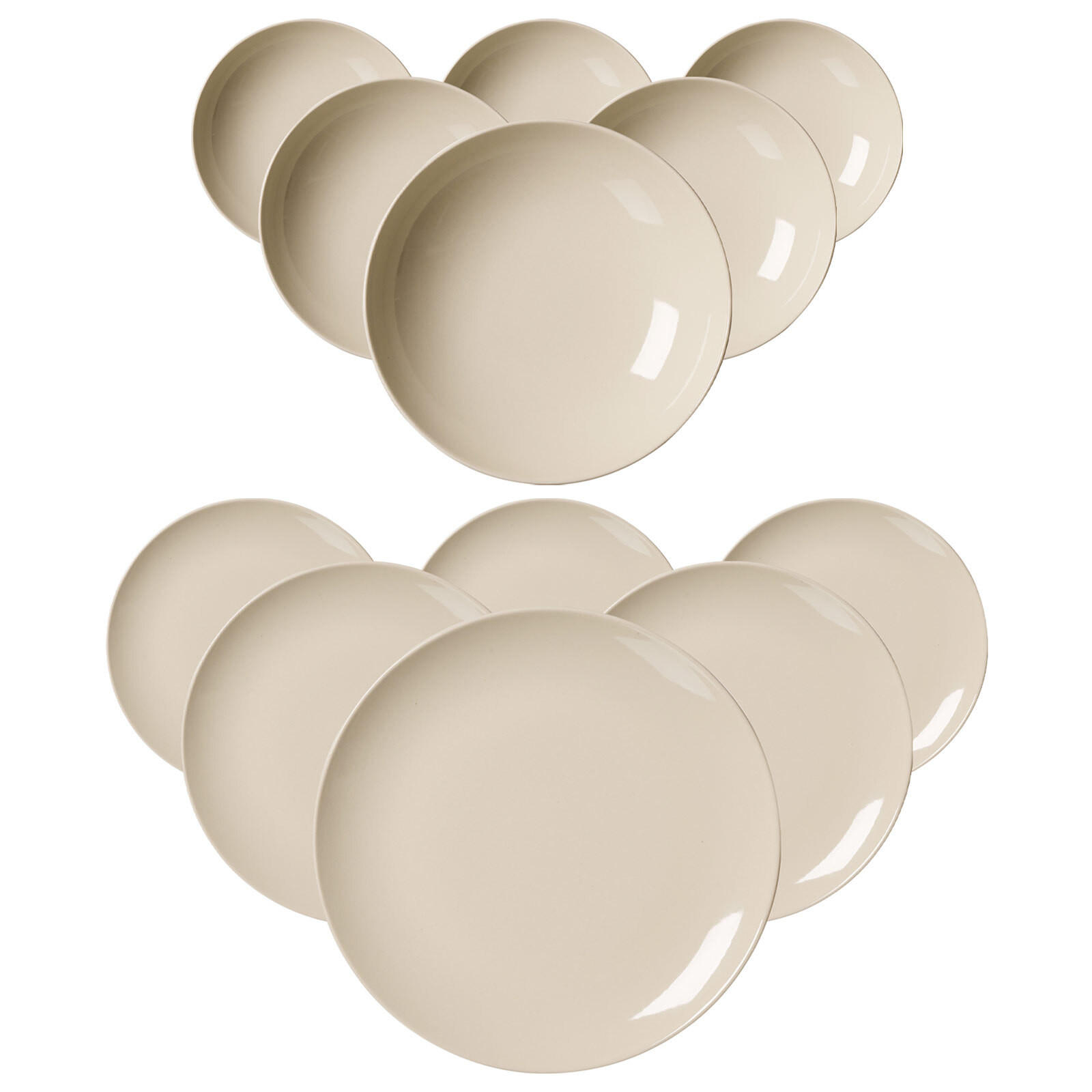 TAFELSERVICE Cecina Beige 12er Set - Beige, Keramik (1/1/1cm) - Ritzenhoff Breker