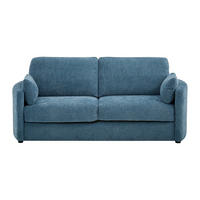 SCHLAFSOFA - 3 Personen - Stoff - Blau - - Blau, Textil (199/88/97cm) - Vente-Unique