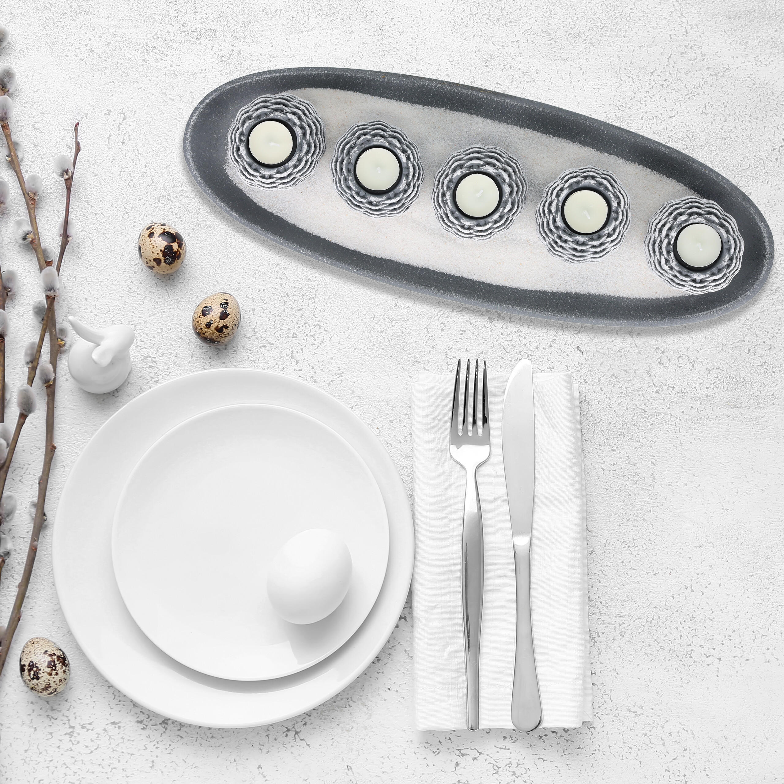 KERZENDEKO - Multicolor, Naturmaterialen/Holzwerkstoff (8cm) - Relaxdays