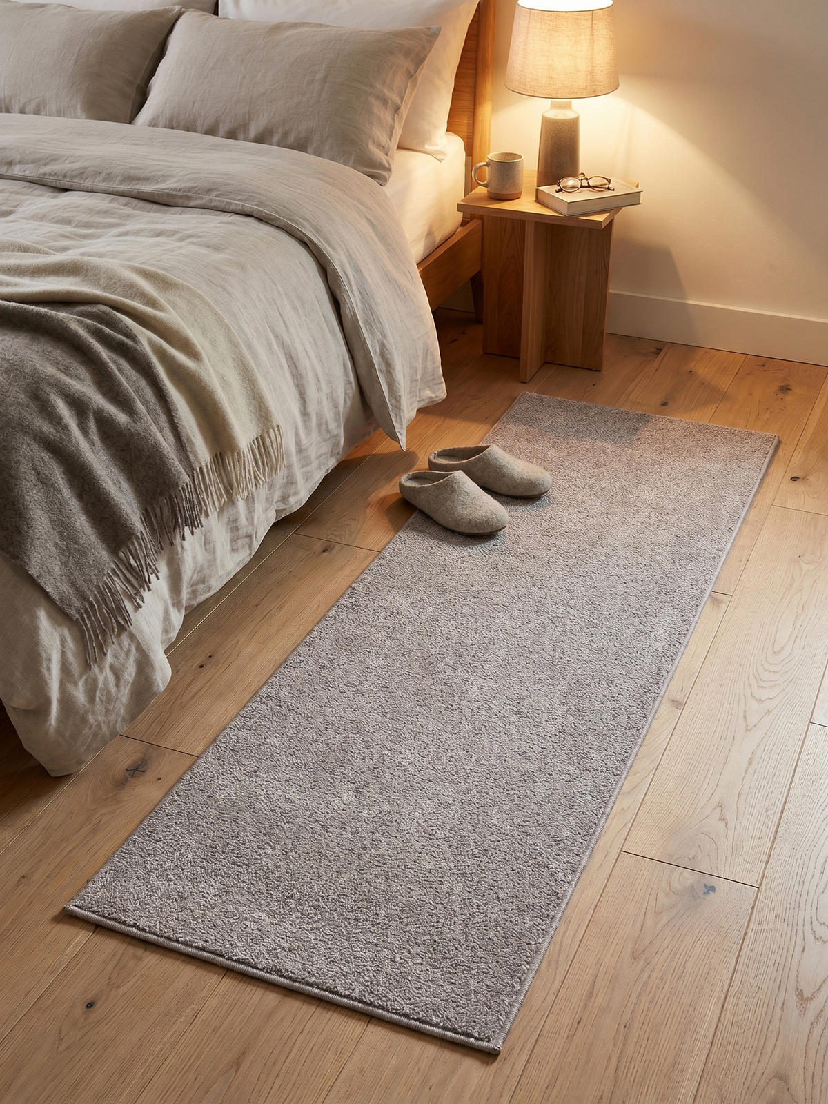 TEPPICH Kurzflor MAIN in Beige, einfarbig, 60 x 100 cm - Beige, Textil (100/60cm) - KADIMA DESIGN