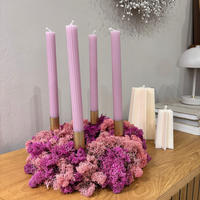 TROCKENBLUMEN Isländischer Reindeermooskranz - rosa/pink - Pink, Naturmaterialien (8cm) - Lykke & You