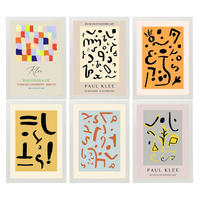 POSTER Set Mit 6 Illustrationen Von Paul Klee Surrealismus A3 Weißer Rahmen - Weiß, Papier (29/3cm) - Nacnic