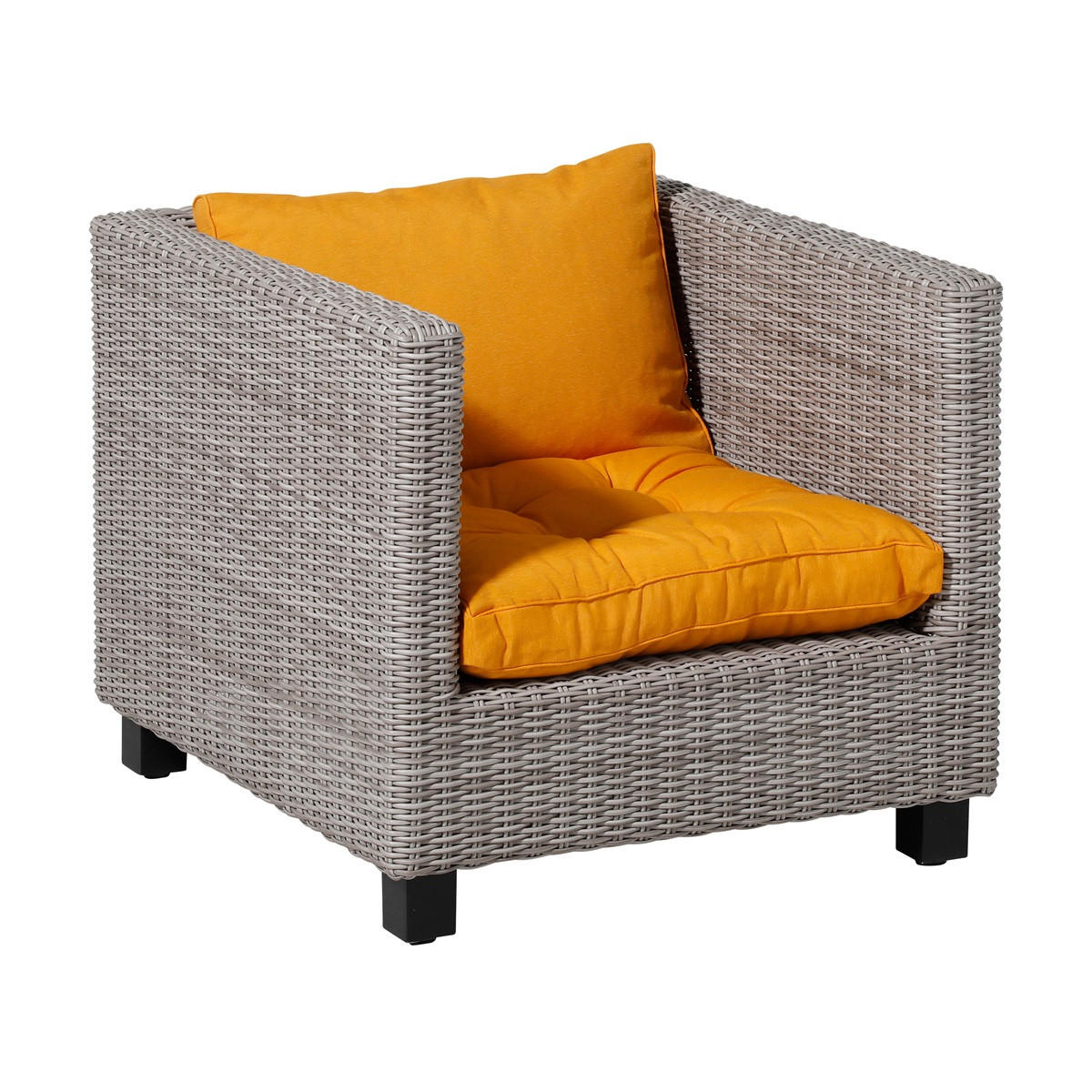 SITZKISSEN Panama 43/60 cm 2er-Set - Gelb, Textil (60/8/43cm) - Madison