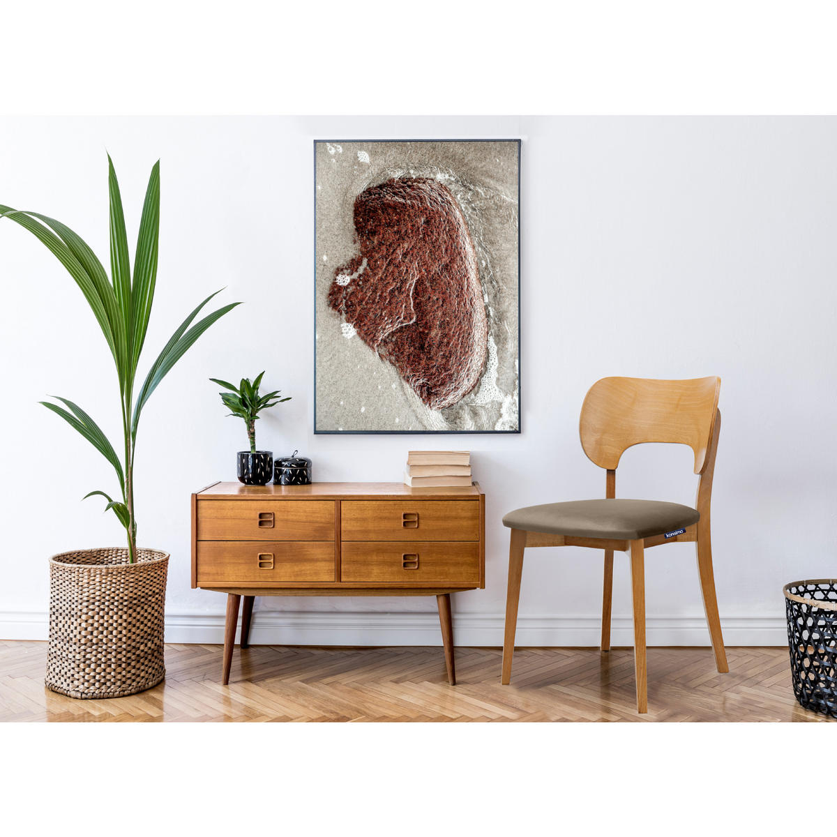 ESSZIMMERSTÜHLE LYCO (2er-Set), beige / Eiche hell - Eichefarben/Beige, Holz/Buchenholz (47/81/45cm) - KONSIMO®