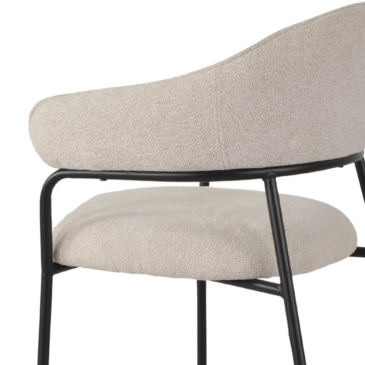 STÜHLE 2er Set Weiß 56,5/57/82,5 cm - Weiß, Textil (56.5/82.5/57cm) - Mobili Rebecca