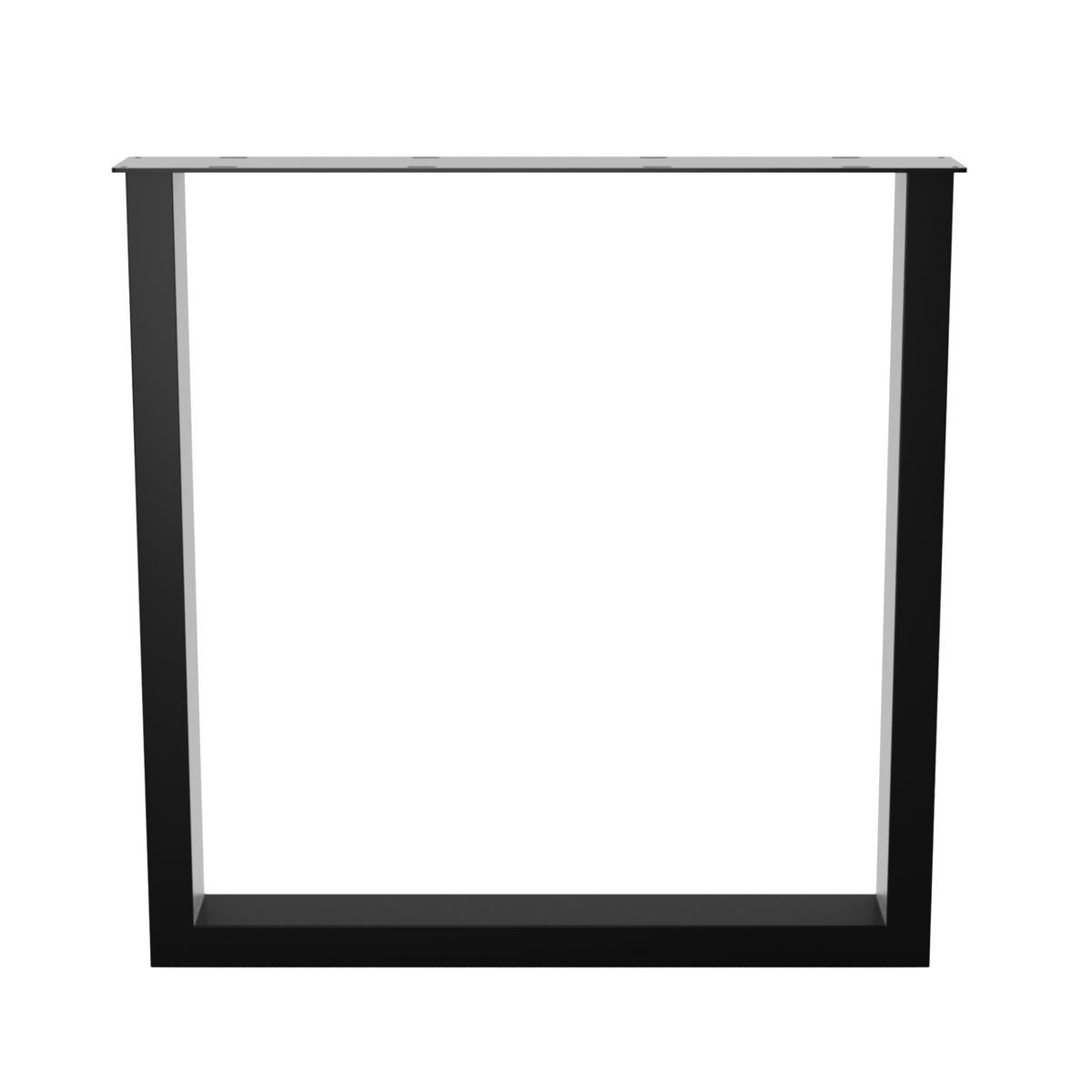 TISCHBEINE Eta Lite 2er-Set Schwarz 72cm - Schwarz, Metall (72/72/8cm) - Metalo Pro