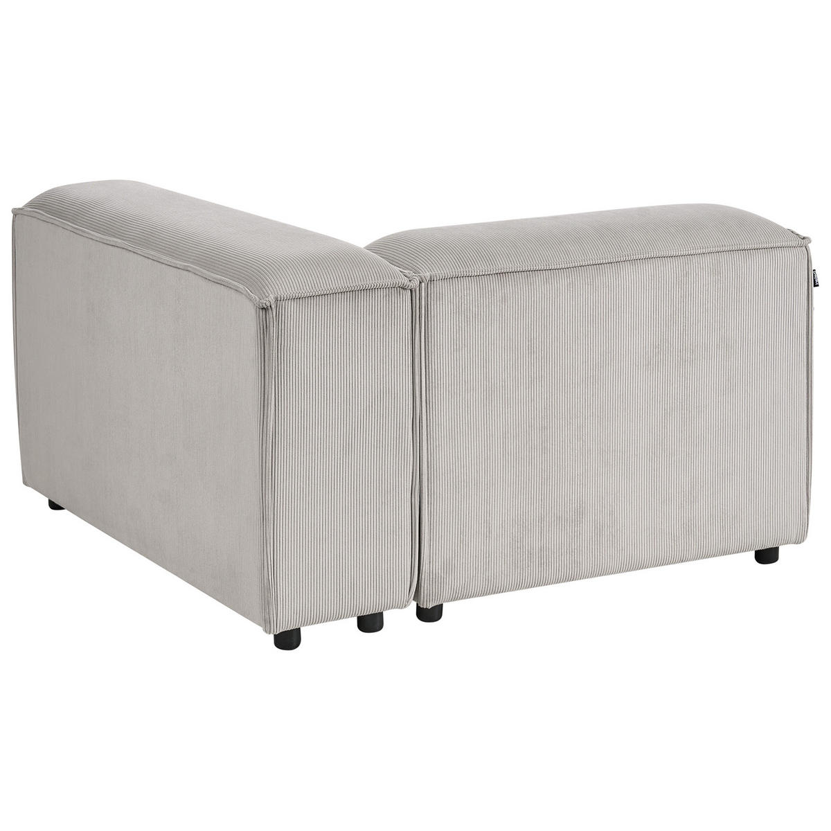 ECKMODUL Cord Taupe linksseitig Ardal - Taupe, Textil (120/68/120cm) - Beliani