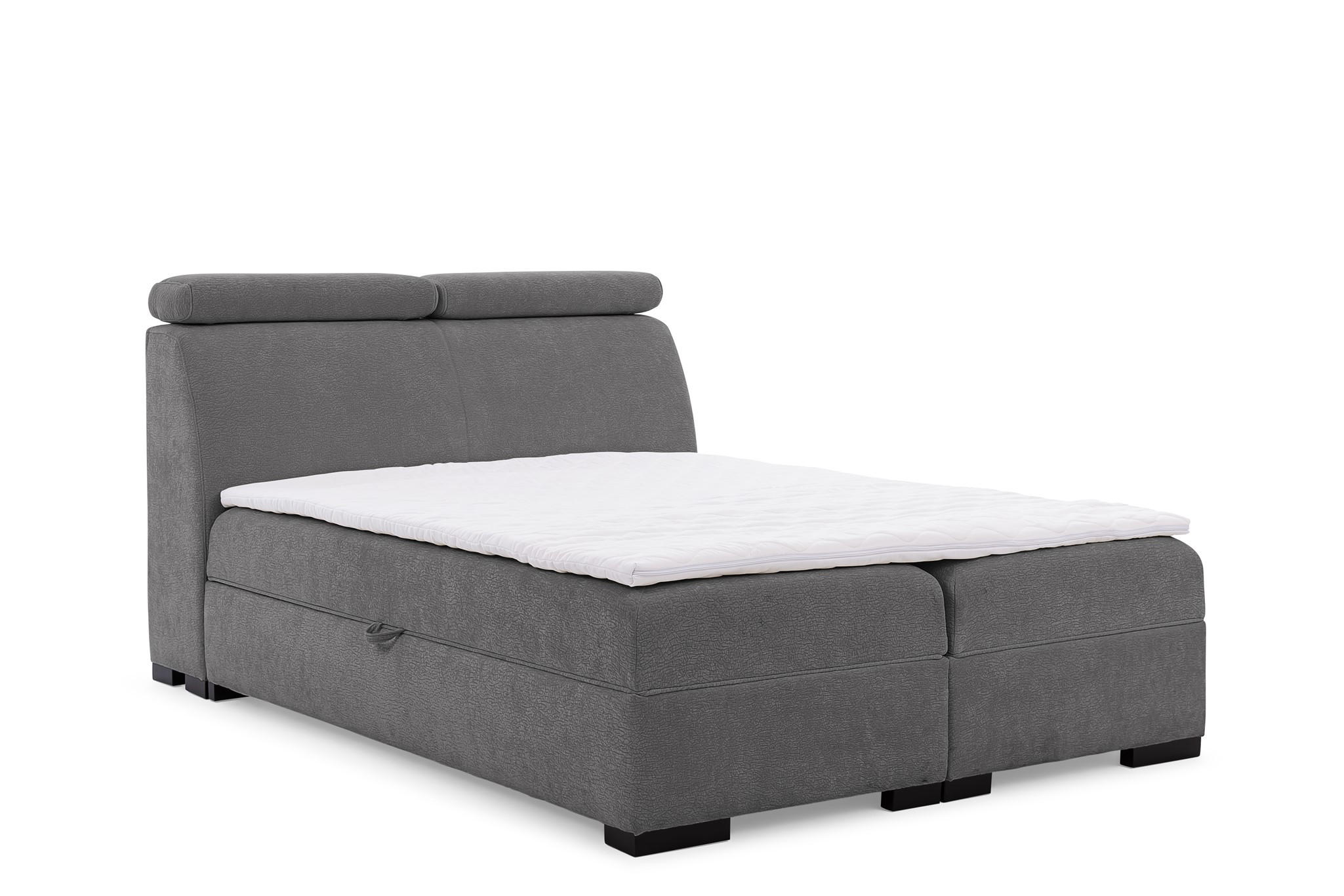 BOXBETT Nestor Dress Me Set.1 - Grau, Holzwerkstoff/Textil (120/200cm) - Fun Möbel