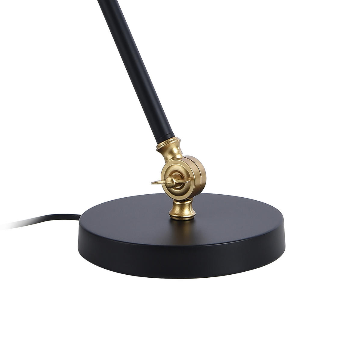 SCHREIBTISCHLAMPE Abergele - Goldfarben/Schwarz, Metall (17/38/68cm) - lux.pro