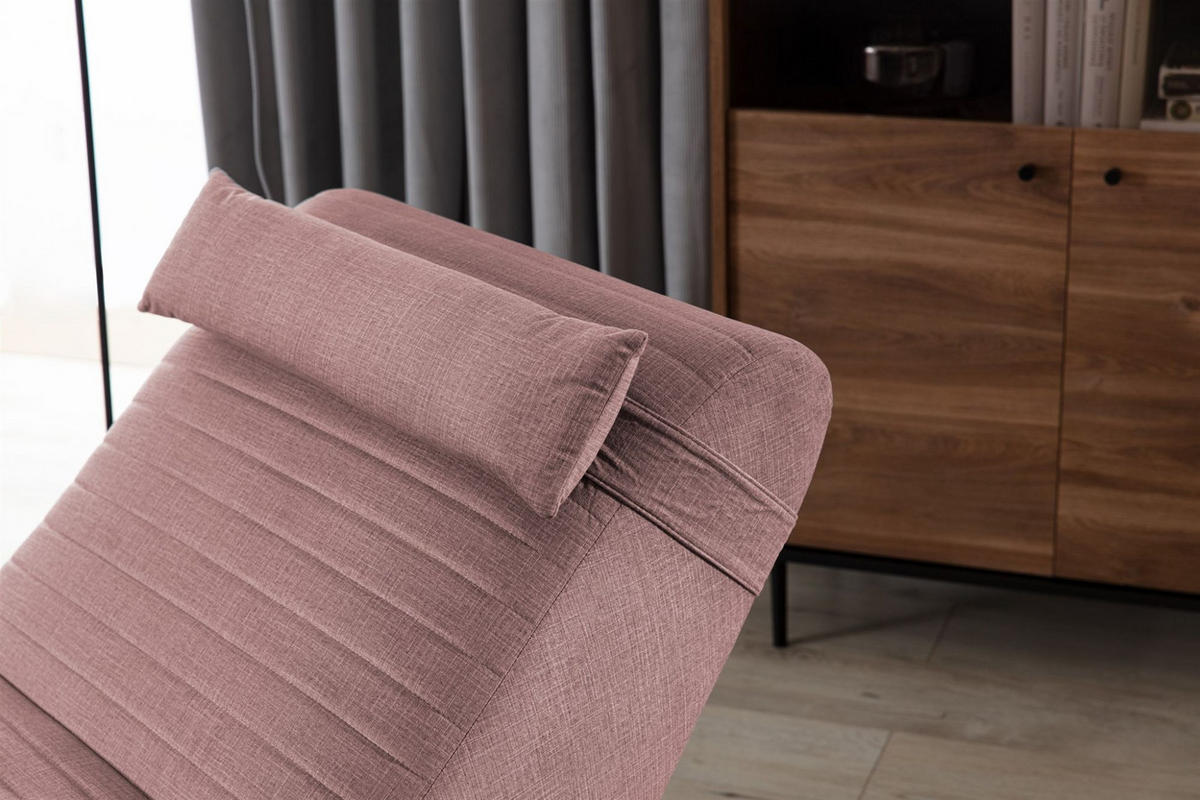 RELAXLIEGE Abramo In Lisbon - Rosa, Holzwerkstoff/Textil (73/80/170cm) - Fun Möbel