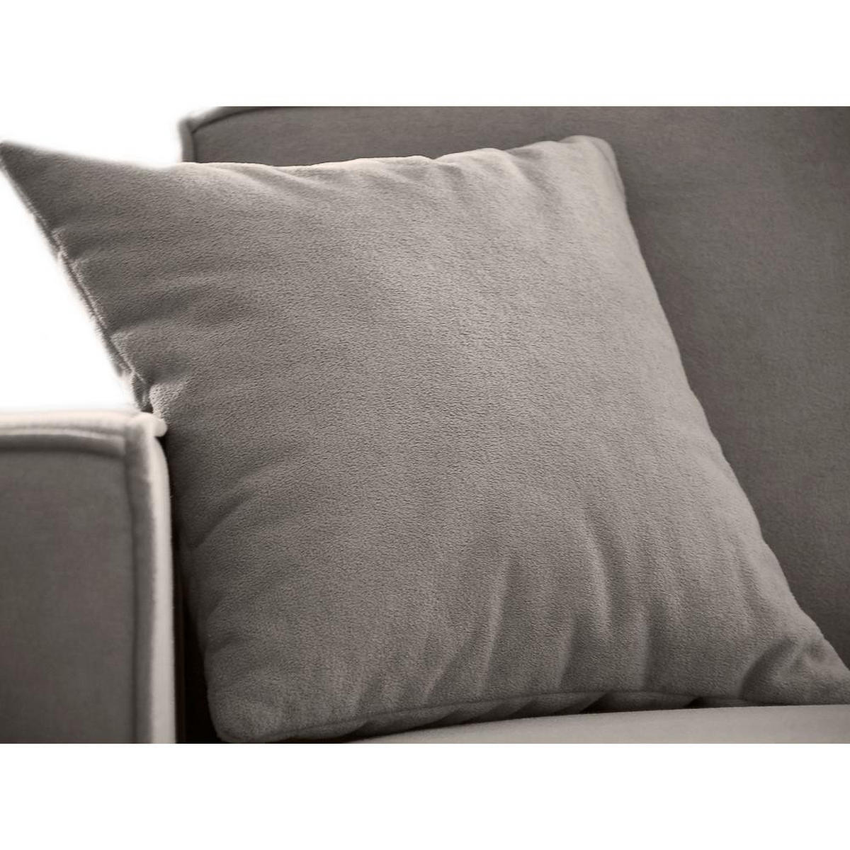 ECKSOFA ohne Schlaffunktion Pedro L cappuccino links - Schwarz/Cappuccino, Kunststoff/Textil (267/170cm) - Beautysofa