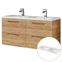 WASCHTISCH Luton-56 - Braun, Holzwerkstoff (121/63/46cm) - Lomado