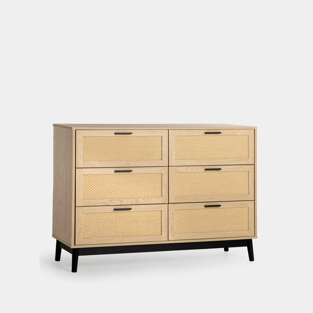 SCHUBLADENKOMMODE DOPPELTE Samoa Natürlich 120 cm x 90 cm - Naturfarben, Holzwerkstoff (120/90/40cm)