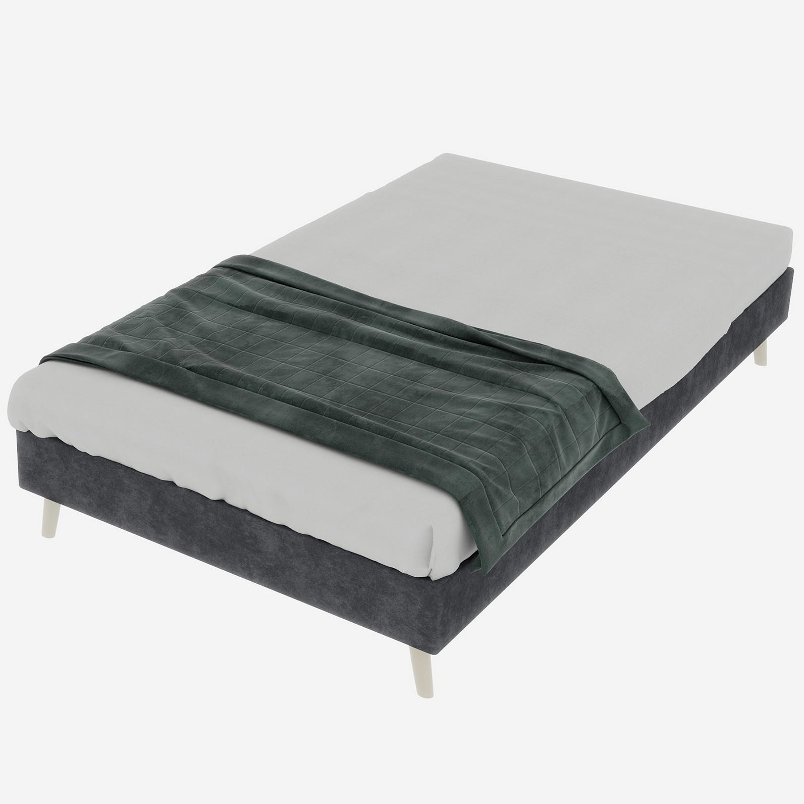 Redom POSTEL 160/200 cm s moderním minimalistickým designem, stabilní konstrukcí a rychlou montáží, Šedá