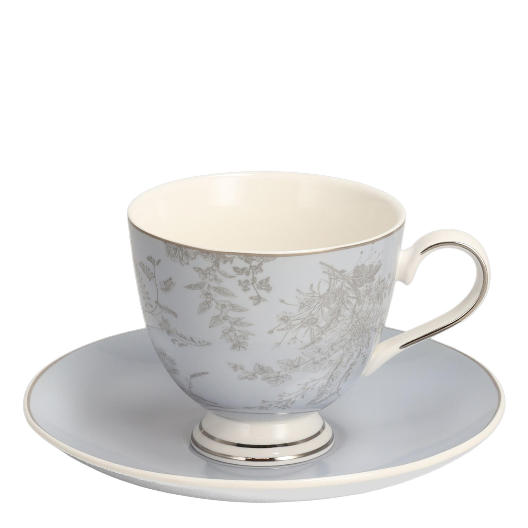 TASSE MIT UNTERTASSE Ibisco - Multicolor, Keramik (0.21L) - home&you