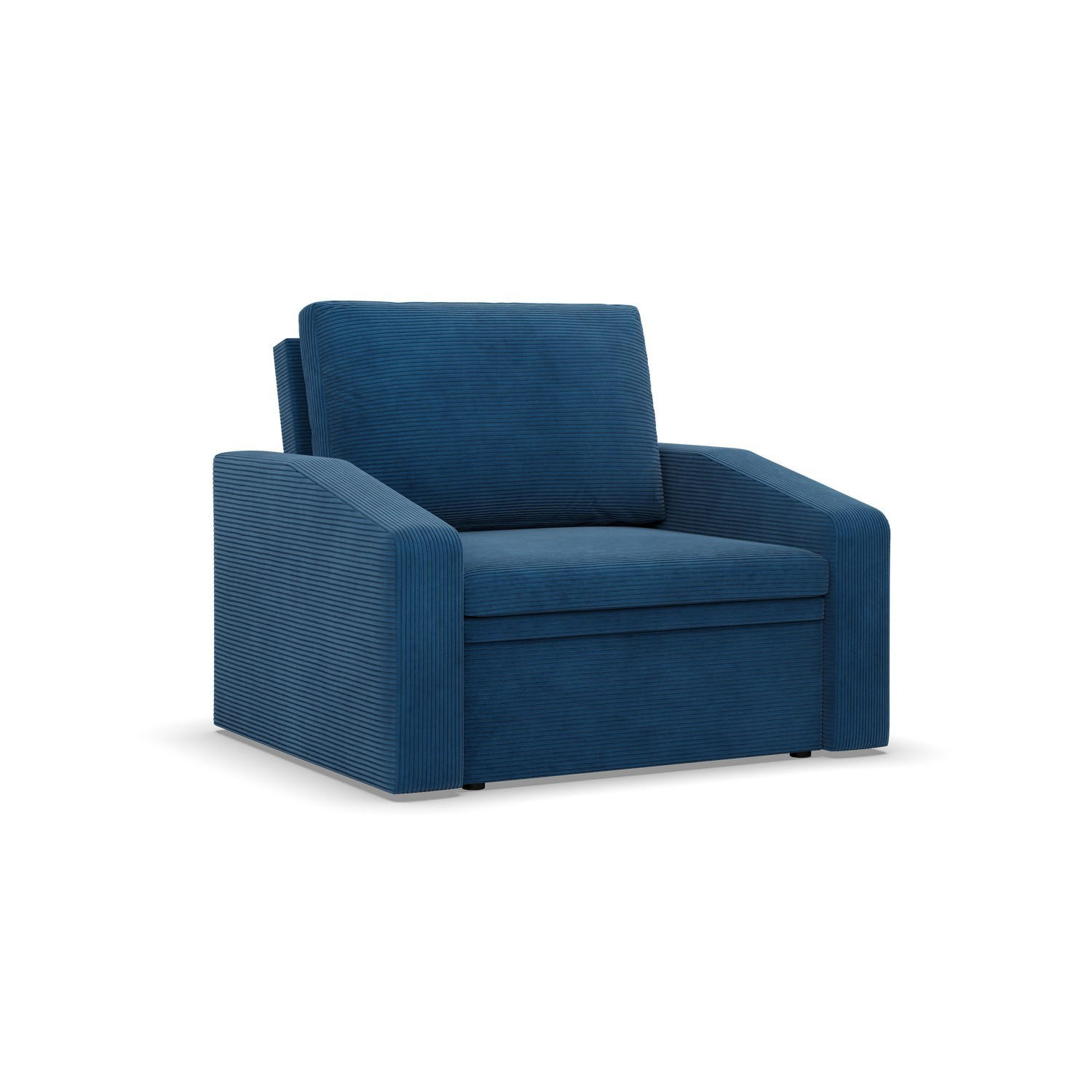 LOUNGESESSEL ORBIT, 80 CM, Cord - Dunkelblau - Dunkelblau, Textil (108/80/87cm)