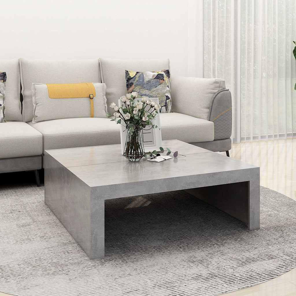 COUCHTISCH Betongrau 100x100x35 cm Holzwerkstoff - Grau, Holzwerkstoff (100/100/35cm) - furnicato