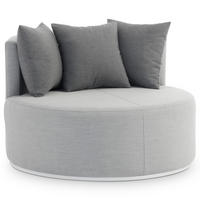 OUTDOOR-SOFA AMALFI - Hellgrau, Kunststoff (110/75/112cm) - IDIMEX
