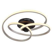 LED DECKENLEUCHTE Aluminium Silber matt - Silberfarben, Metall (50/50/16cm) - Globo Lighting