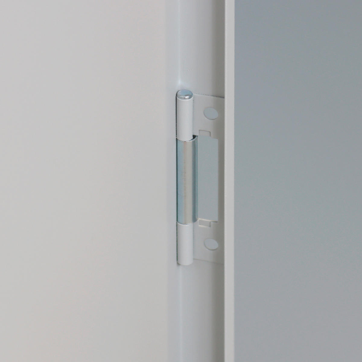 FLÜGELTÜRSCHRANK Owl mit 4 Fachboden 195x95x50cm Lichtgrau - Grau, Metall (95/195/50cm) - PROREGAL