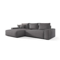 ECKSOFA Walken Mit Schlaffunktion - Grau, Holzwerkstoff/Textil (280/185cm) - Fun Möbel