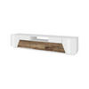 FERNSEHSCHRANK Glänzendes Weiß, Ahorn 43/220/46 cm - Ahornfarben/Weiß, Holzwerkstoff (220/46/43cm) - DMORA