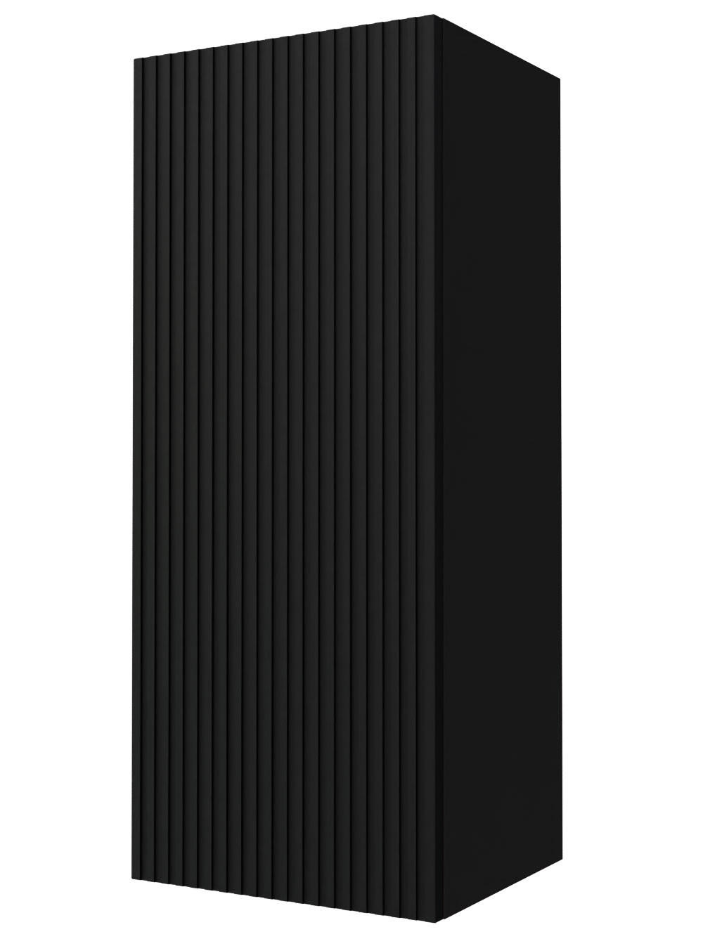 KÜCHENHÄNGESCHRANK Lamello W4/40 Schwarz Matt / Schwarz 40 / 32,5 / 96cm - Dunkelgrau/Schwarz, Holz/Holzwerkstoff (40/96/32.5cm) - Feldmann-Wohnen