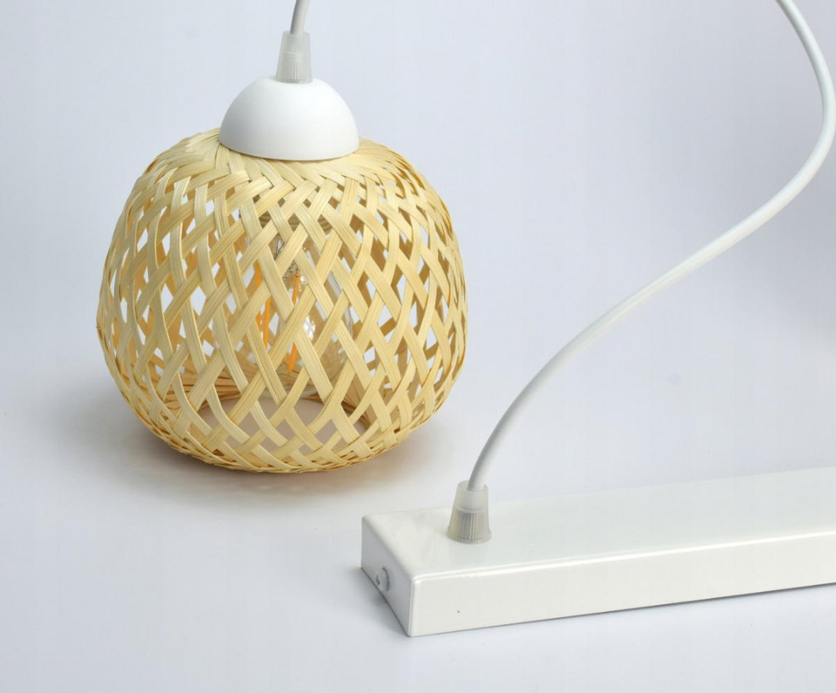 PENDELLEUCHTE BOHO - Beige/Weiß, Glas/Metall (15/42/100cm) - kiki design
