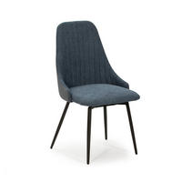 ESSZIMMERSTUHL Elma Schwarz 50/55/47 cm 2er-Set - Schwarz, Textil (55/47/50cm) - Calicosy