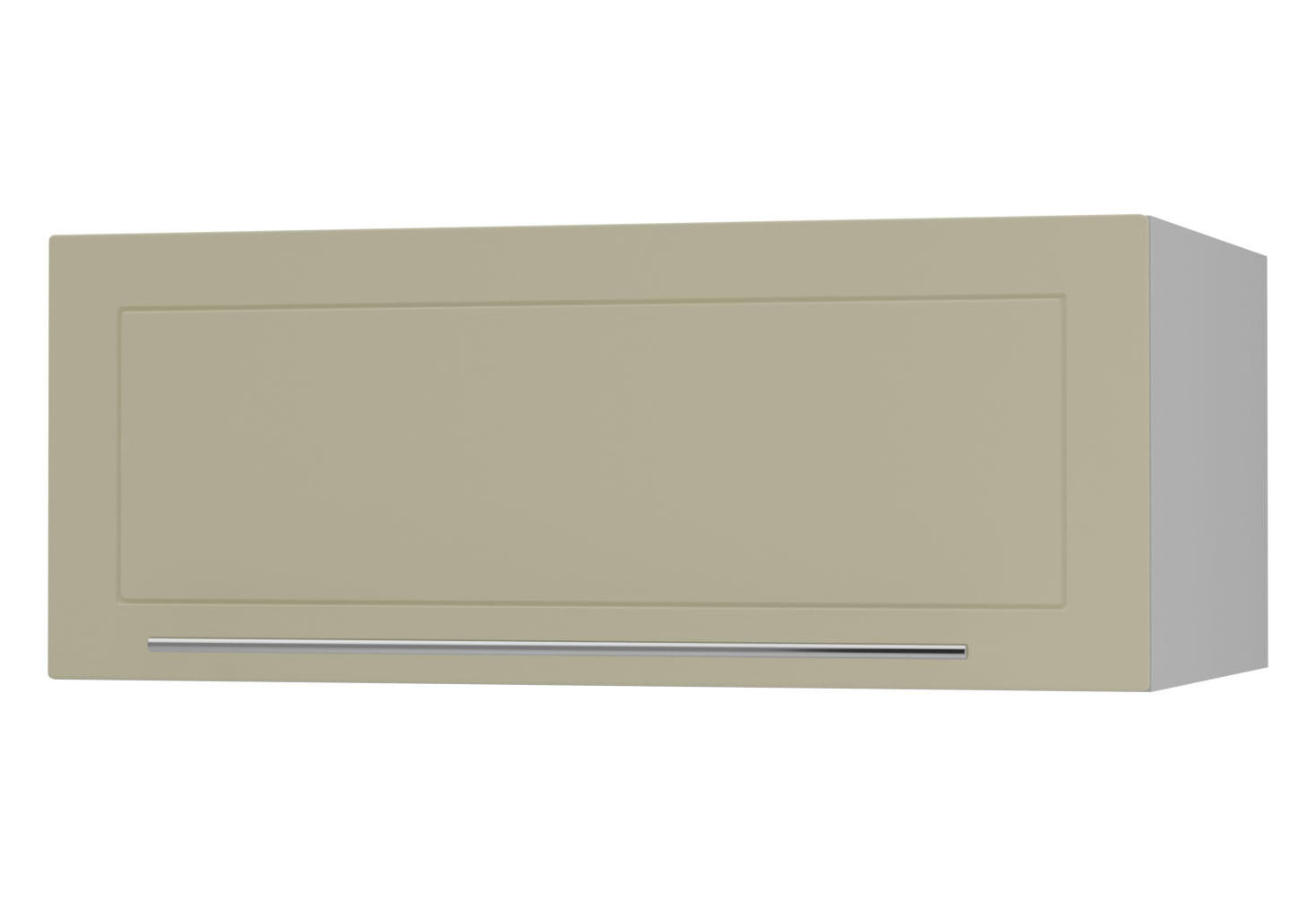KLAPPHÄNGESCHRANK Kvantum W6B/90 Vanille Matt / Grau Matt 90 / 59 / 36cm - Creme/Grau, Holz/Holzwerkstoff (90/36/59cm) - Feldmann-Wohnen