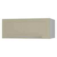KLAPPHÄNGESCHRANK Kvantum W6B/90 Vanille Matt / Grau Matt 90 / 59 / 36cm - Creme/Grau, Holz/Holzwerkstoff (90/36/59cm) - Feldmann-Wohnen