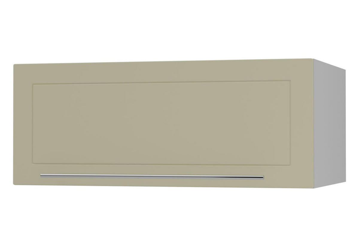 KLAPPHÄNGESCHRANK Kvantum W6B/90 Vanille Matt / Grau Matt 90 / 59 / 36cm - Creme/Grau, Holz/Holzwerkstoff (90/36/59cm) - Feldmann-Wohnen