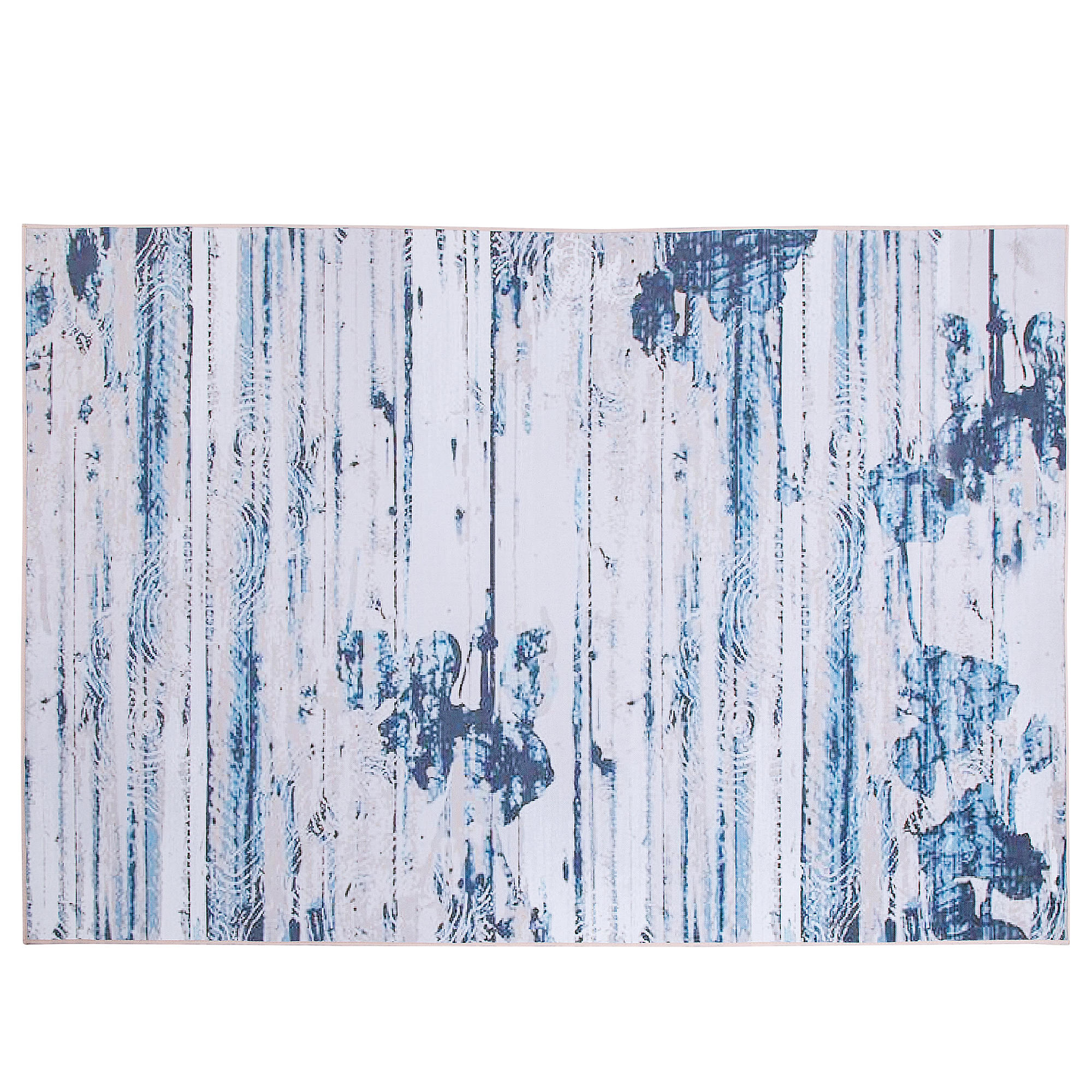 KURZFLOR-TEPPICH Burdur 200/140 cm - Blau, Kunststoff (140/200cm) - Beliani