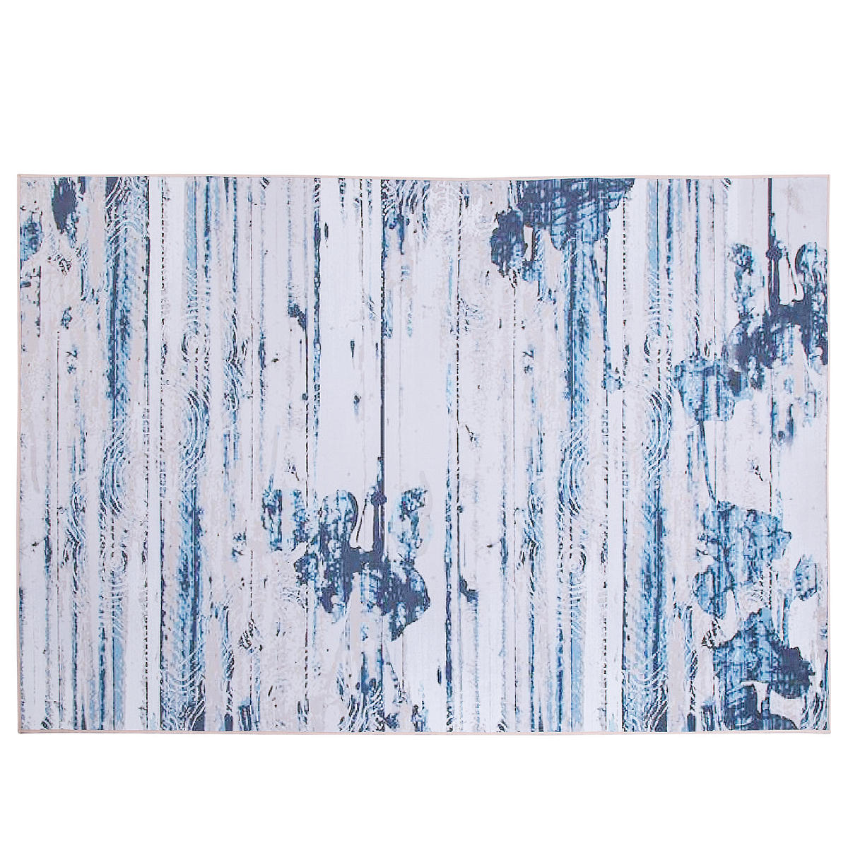 KURZFLOR-TEPPICH Burdur 200/140 cm - Blau, Kunststoff (140/200cm) - Beliani