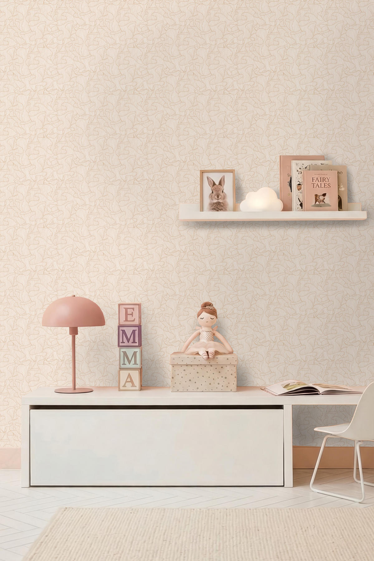 TAPETE Koralle 50 x 900 cm - Terracotta, Papier (50/900cm) - ESTAhome