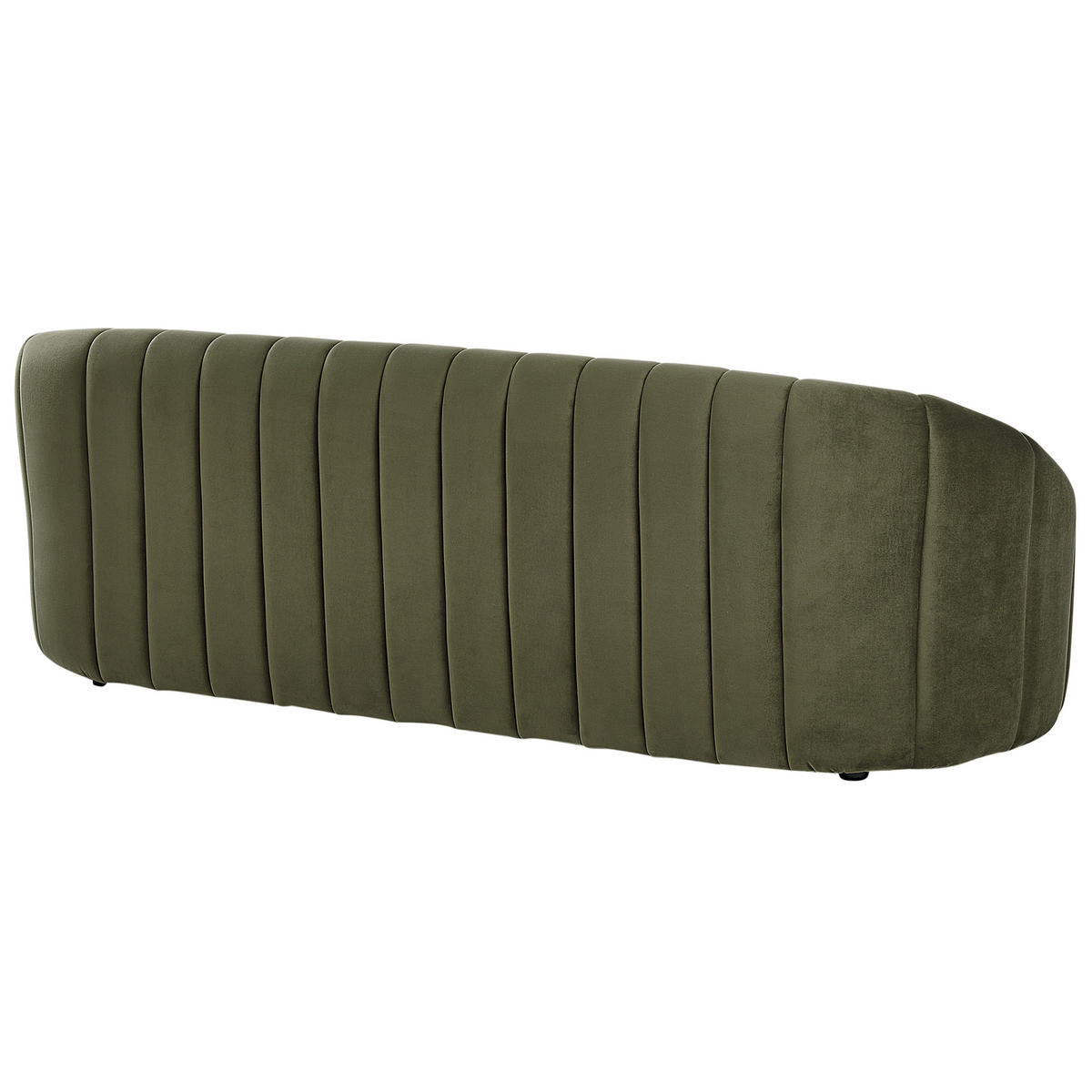 3-SITZER-SOFA Samtstoff dunkelgrün Malung - Grün, Textil (200/68/79cm) - Beliani