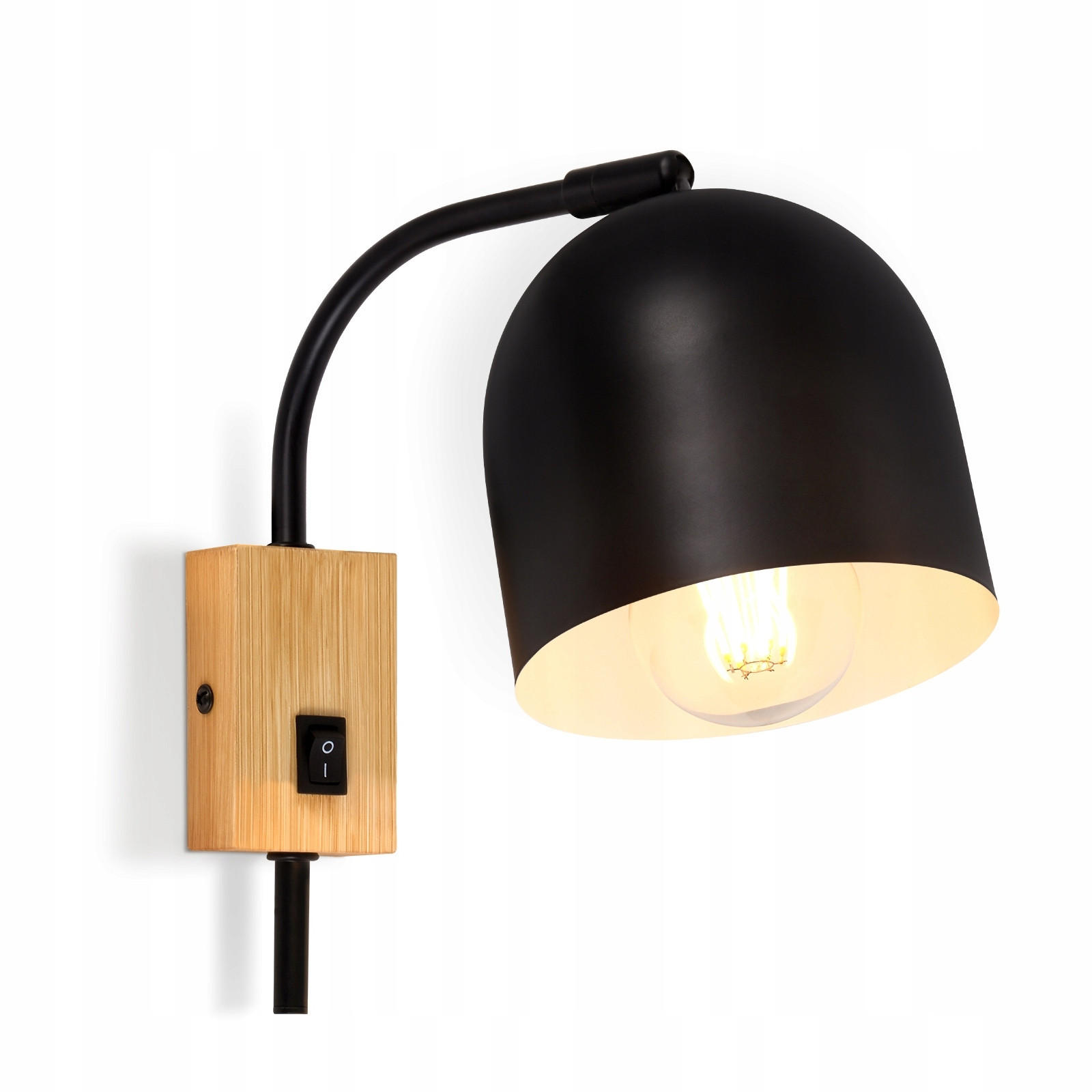 WANDLEUCHTE Marie - Schwarz, Metall (13/22/21cm) - Nettlife