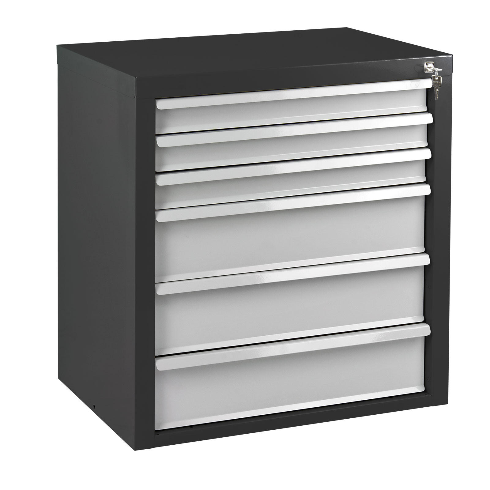 SCHUBLADENSCHRANK Kobra mit 6 Schubladen 75x70x43,5cm Anthrazitgrau/Lichtgrau - Anthrazit/Grau, Metall (70/75/44cm) - PROREGAL