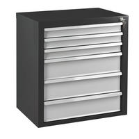 SCHUBLADENSCHRANK Kobra mit 6 Schubladen 75x70x43,5cm Anthrazitgrau/Lichtgrau - Anthrazit/Grau, Metall (70/75/44cm) - PROREGAL