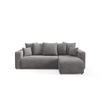 ECKSOFA mit Schlaffunktion Grau Anthrazit - Anthrazit, Textil (247/145cm) - Furnisell