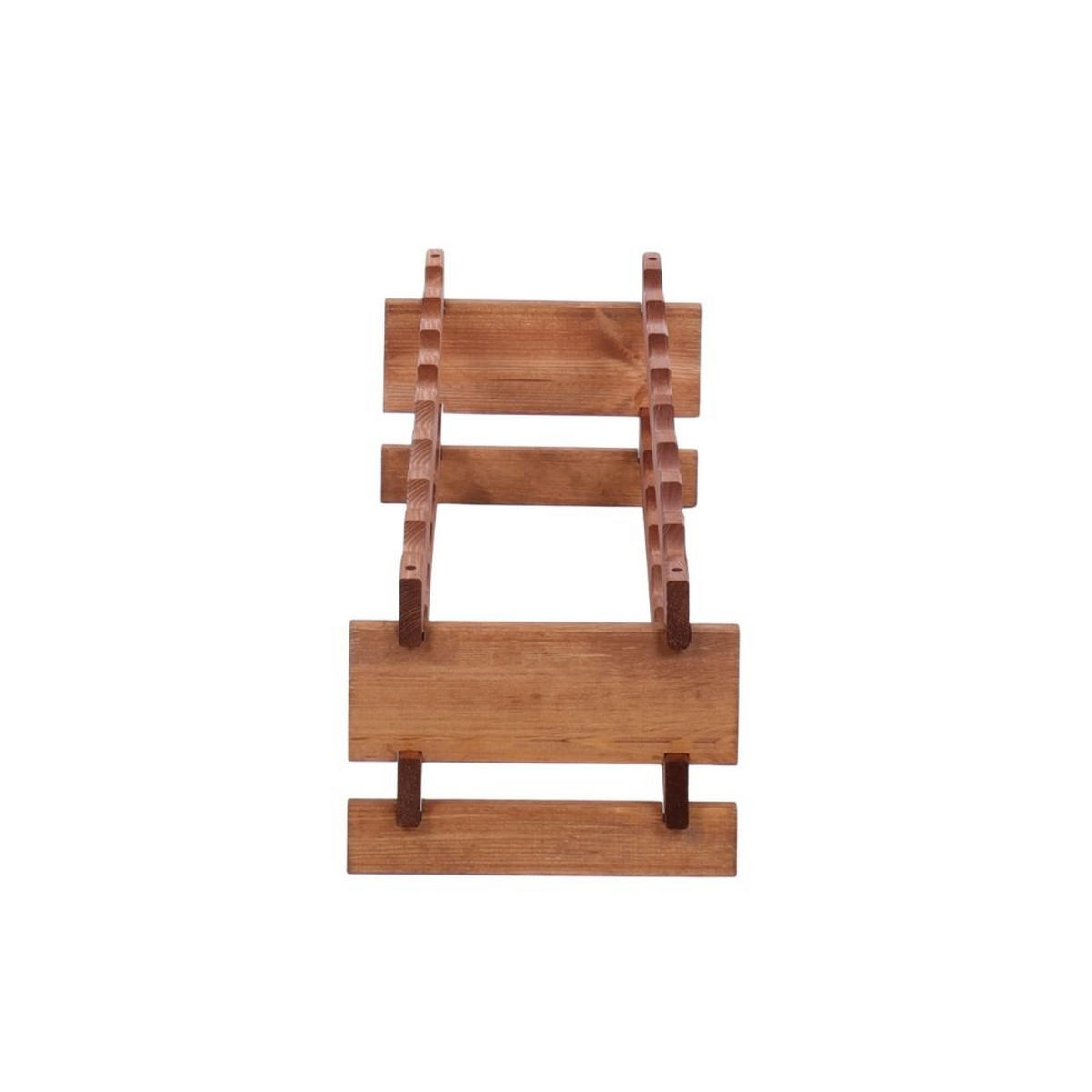 WEINREGAL VINOTECA FLEX PRO HxBxT 23x84x28cm 16 Flaschen auf 2 Ebenen Braun geölt - Braun, Holz (84/23/28cm) - PROREGAL