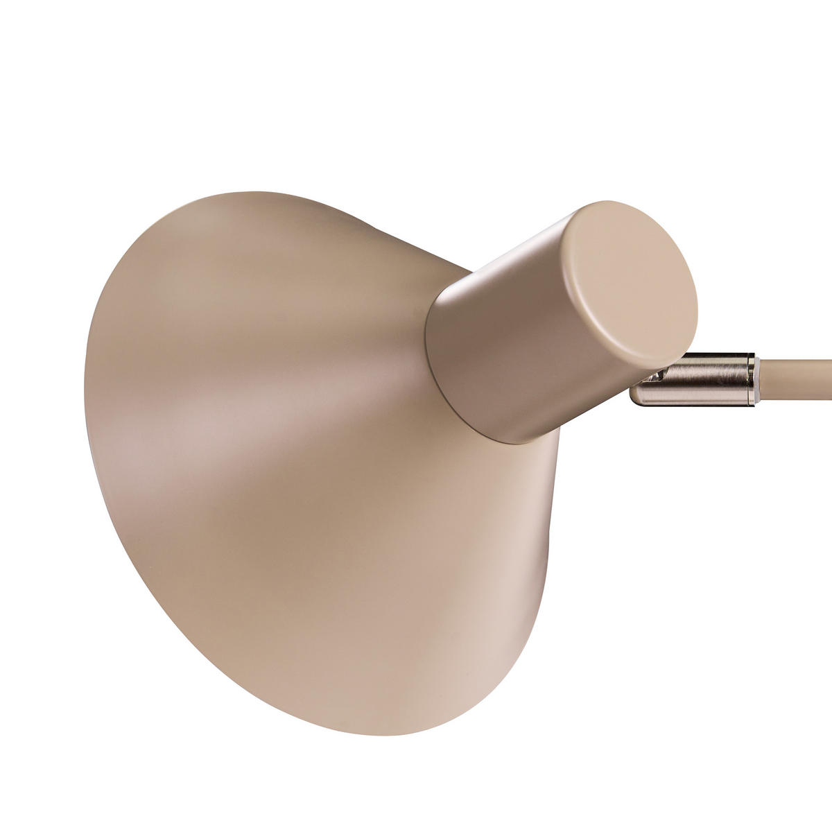 SCHREIBTISCHLAMPE Metall Beige Rimava - Beige, Metall (17/17/51cm) - Beliani