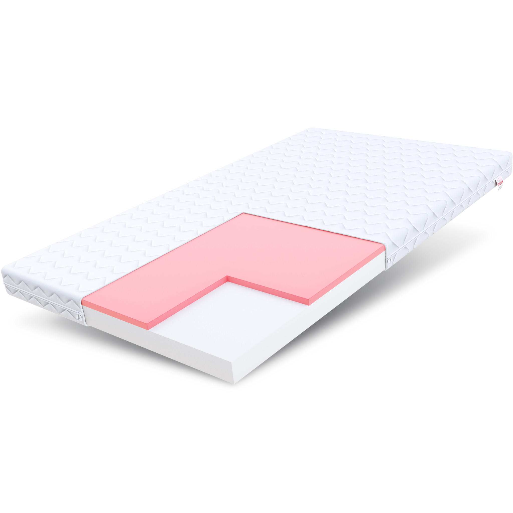 KINDERMATRATZE Lugo - Weiß, Textil (60/120cm) - FDM