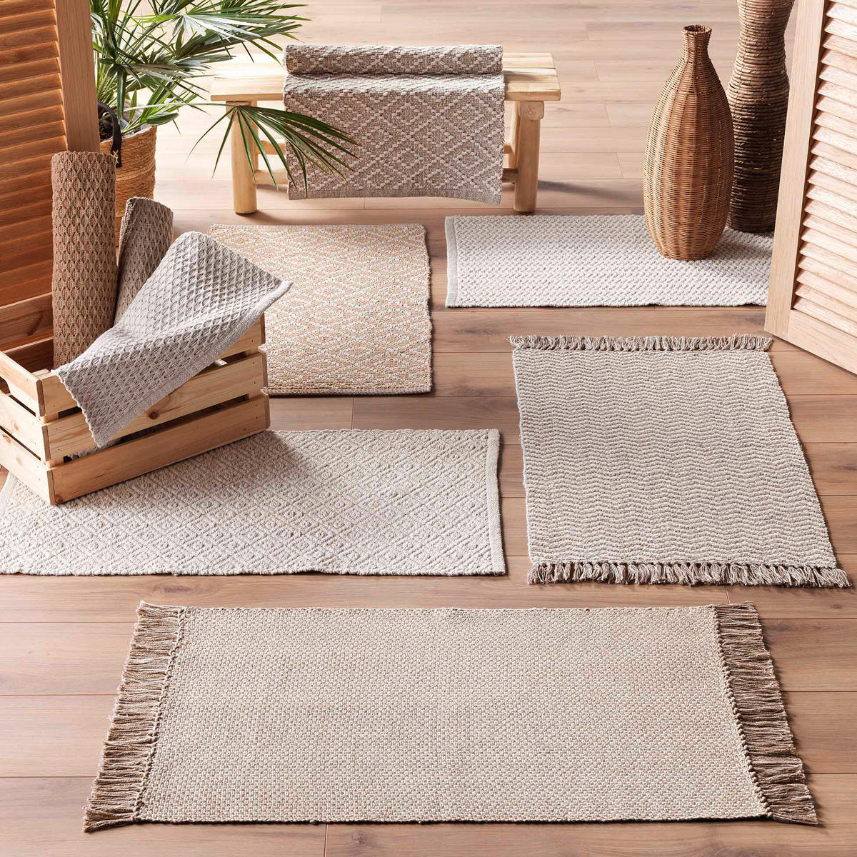 TEPPICH Matteo 50/80 cm - Beige, Naturmaterialien (50/80cm) - Douceur d´intérieur